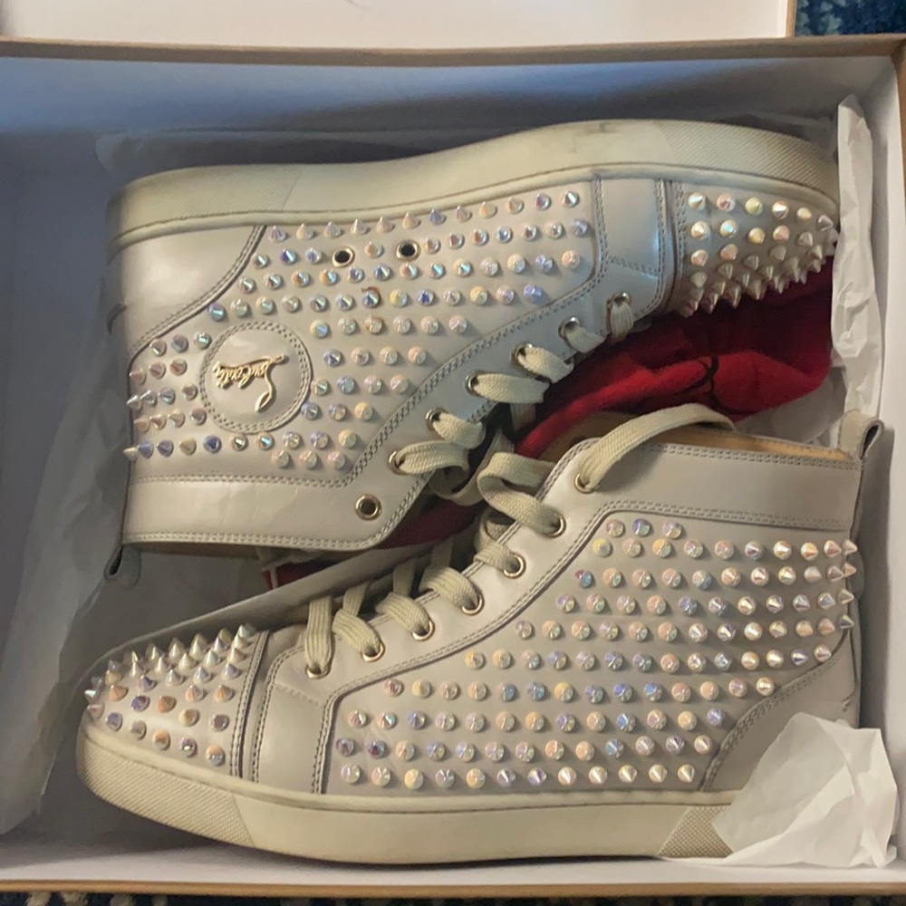 Christian Louboutin Spikes High Top Sneakers